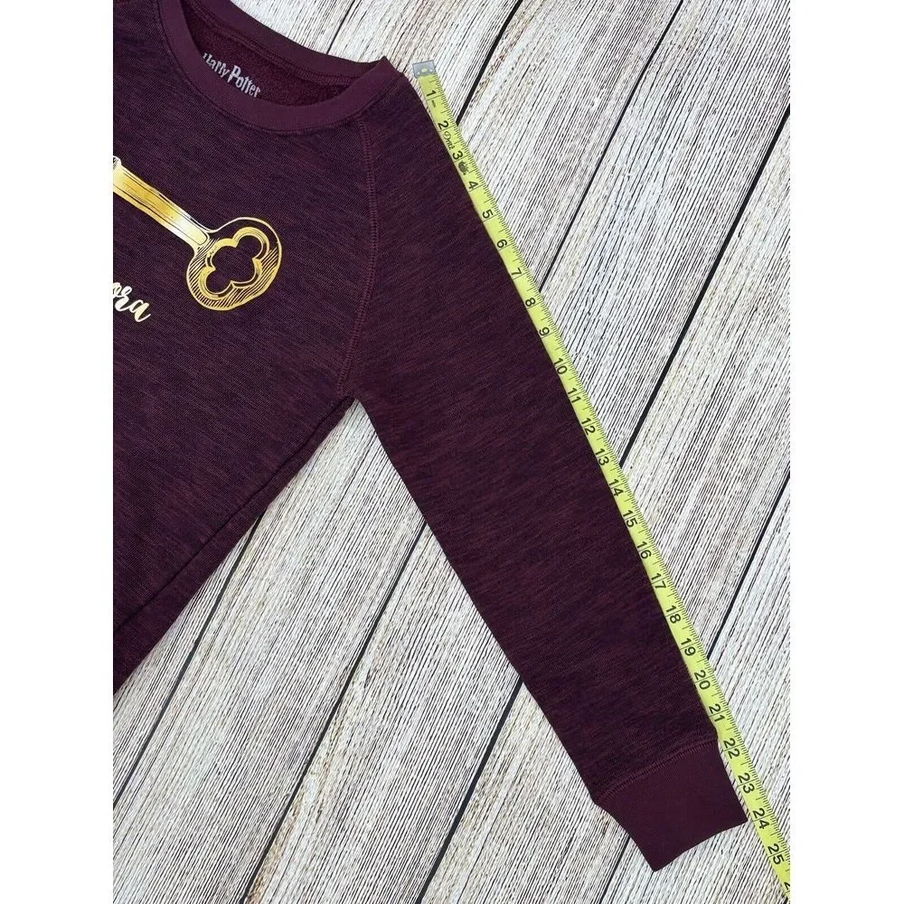 Harry Potter Alohamora‎ Sweatshirt Womens Medium Burgundy Long Sleeve Crew Neck